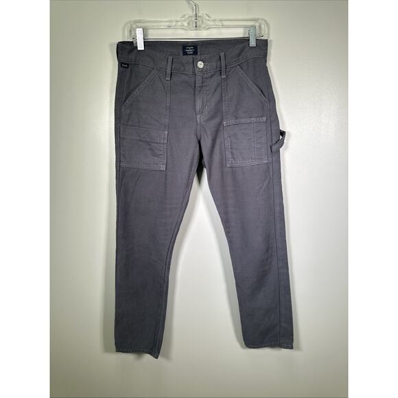 Citizens of Humanity Cargo Pants Womens 25 Leah Carpenter Greystone Cropped Y2K - Picture 1 of 10